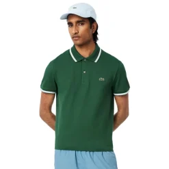 Polos Lacoste Chemise Col Bord-Cotes Manches Courtes