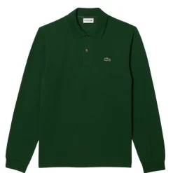 Polos Lacoste Chemise Col Bord-Cotes Manches Longues