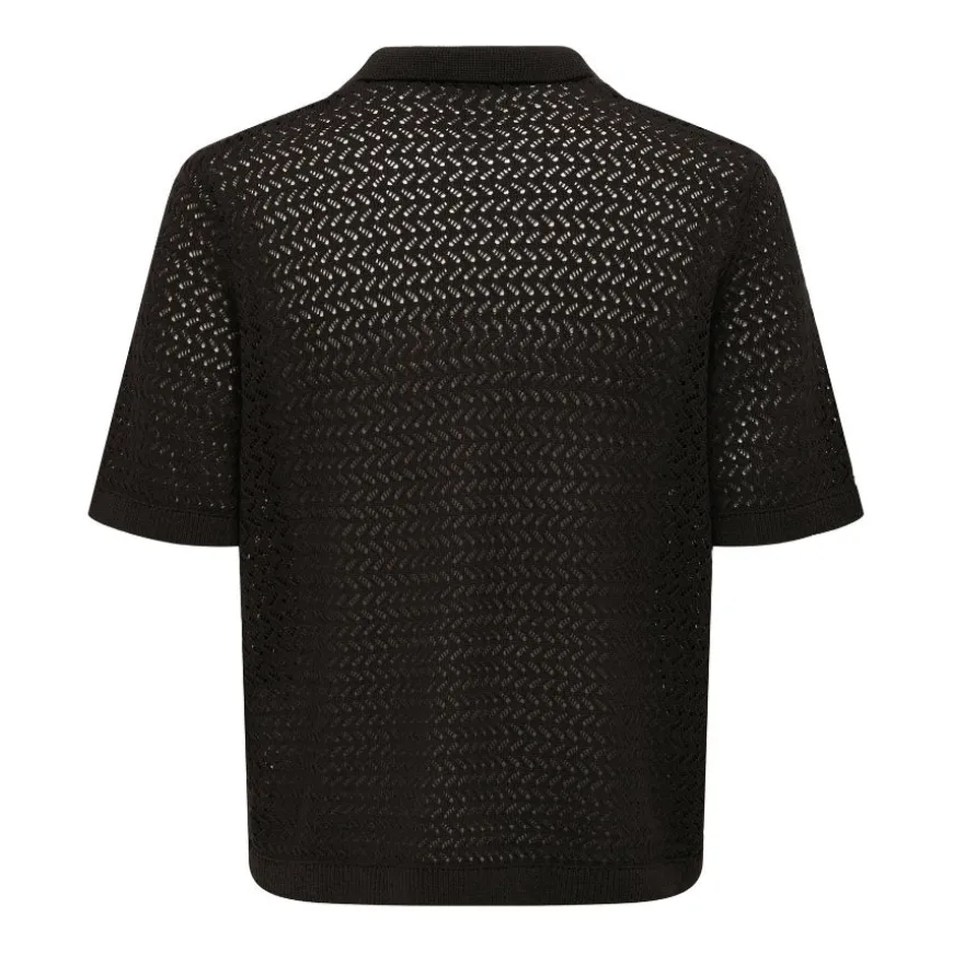 Polos Only & sons Onsnyle Life Reg 5 Ss Split Polo Knit