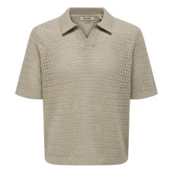 Polos Only & sons Onsnyle Life Reg 5 Ss Split Polo Knit