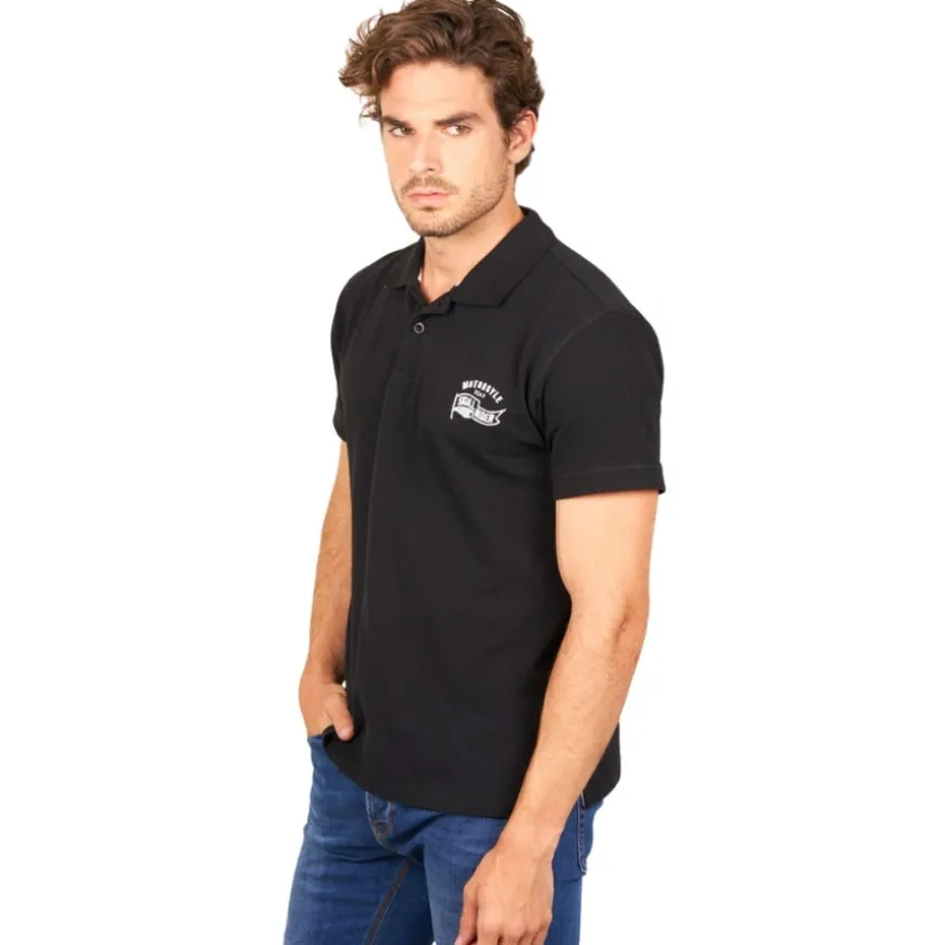 Polos Skull rider Motorcycle Team polo