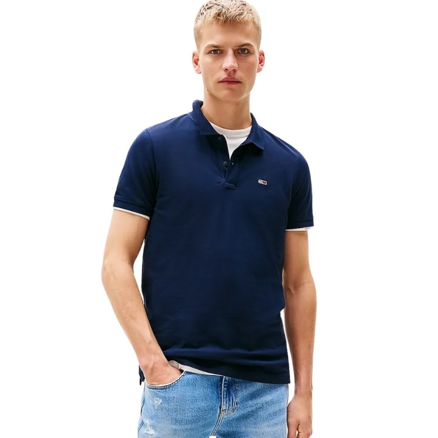 Polos Tommy jeans Tjm Slim Placket Polo Ext