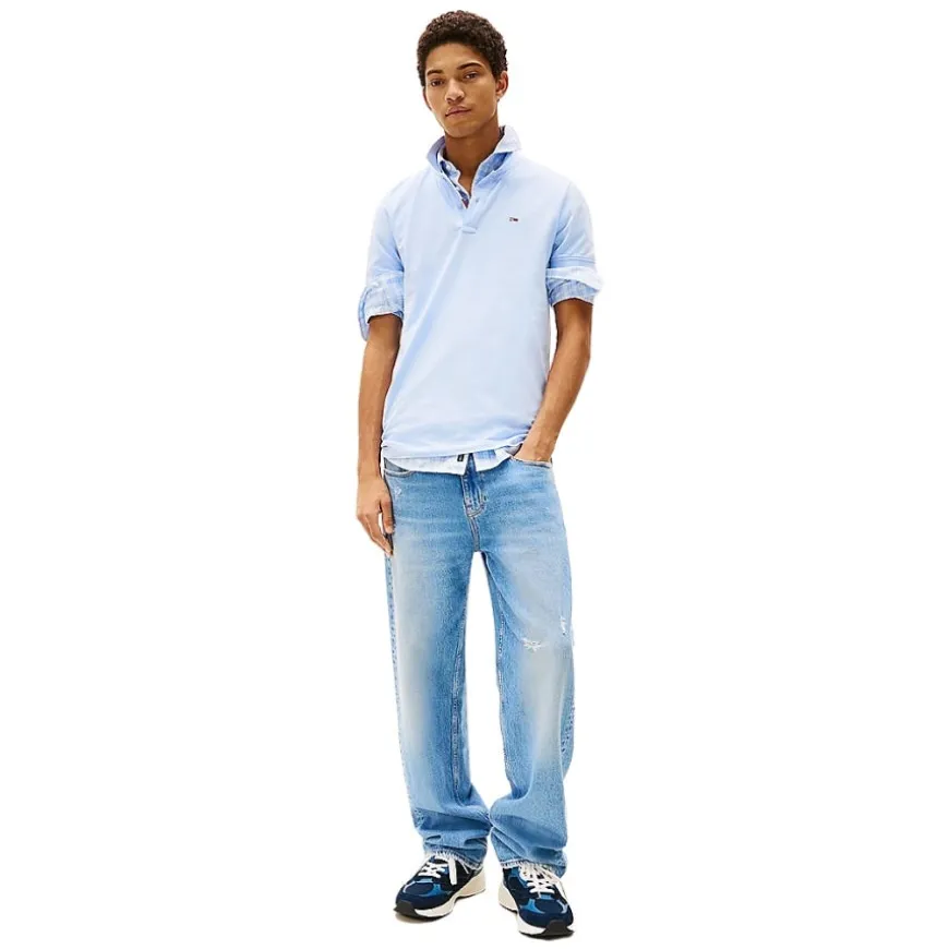 Polos Tommy jeans Tjm Slim Placket Polo Ext