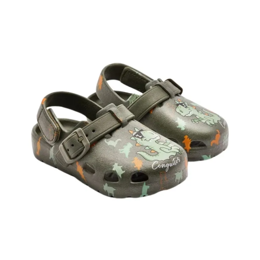 Sandalias Conguitos DINOSAURIO VERDE
