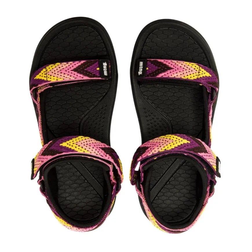 Sandalias Mustang ETNIC VIOLETA NEOPRENE NEGRO