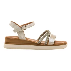 Sandalias Mustang METAL KRAK 241 PLATA TRENZA BRILLO PLATA METAL