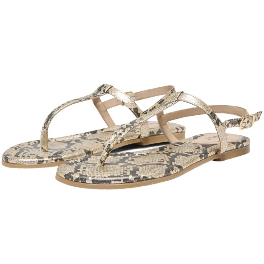 Sandalias Only ONLFREE LEATHER PRINTED STRAP SANDAL