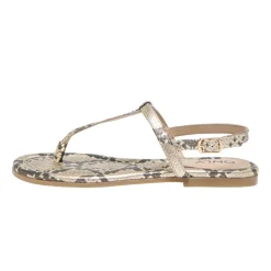 Sandalias Only ONLFREE LEATHER PRINTED STRAP SANDAL