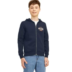 Sudadera infantil Jack & jones Jjelogo Sweat Zip Hood 2C 24 25 Noos Jnr