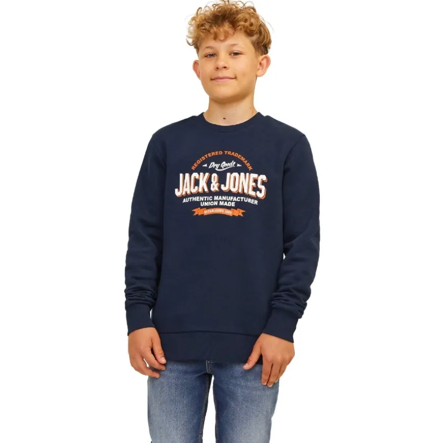 Sudaderas Jack & jones N.U. Jjelogo Sweat Crew 2 Col 24 25 Noos Jnr