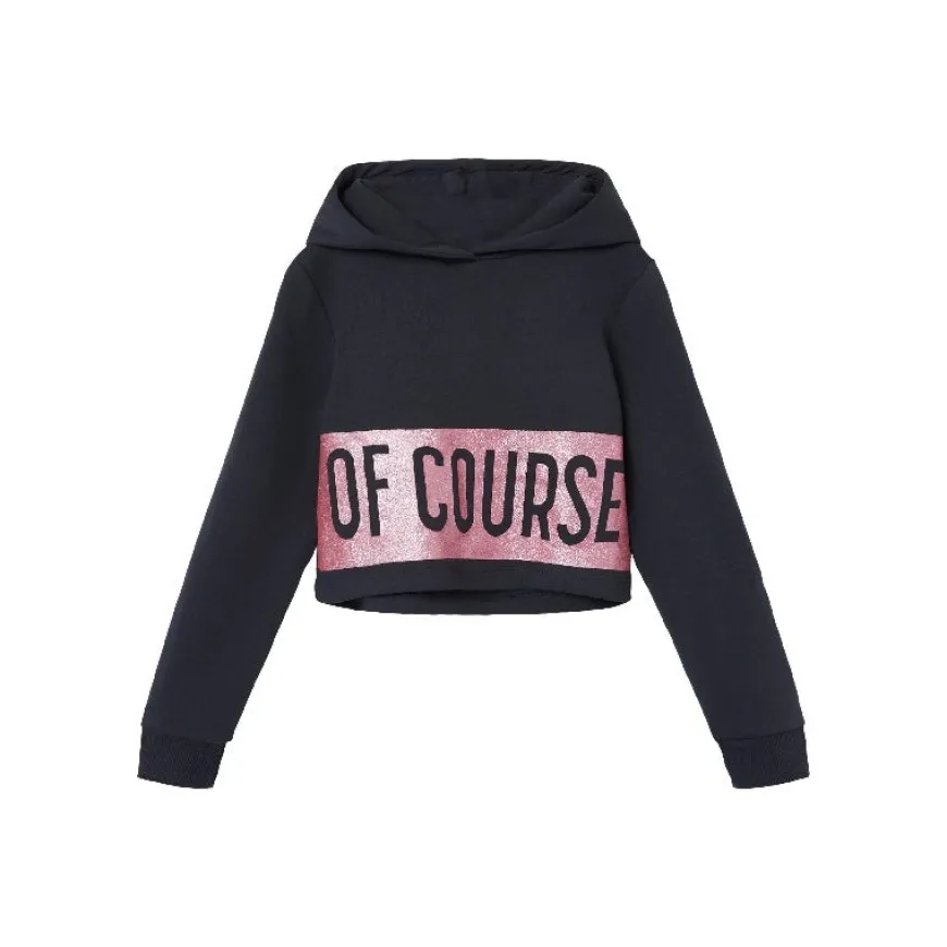 Sudaderas Name-it Nkfleonie Ls Cropped Sweat Wh Bru