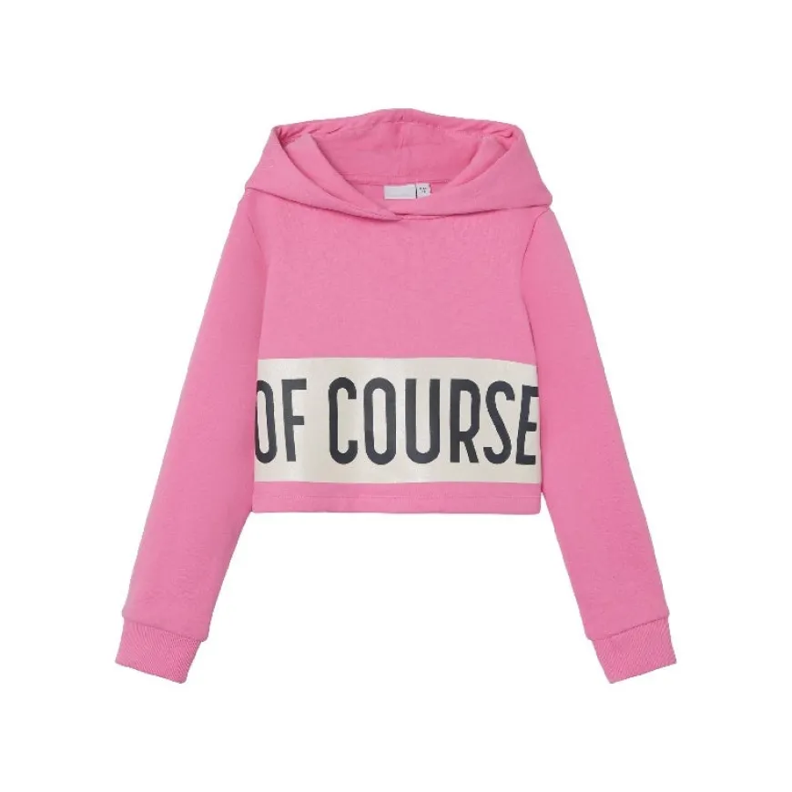 Sudaderas Name-it Nkfleonie Ls Cropped Sweat Wh Bru
