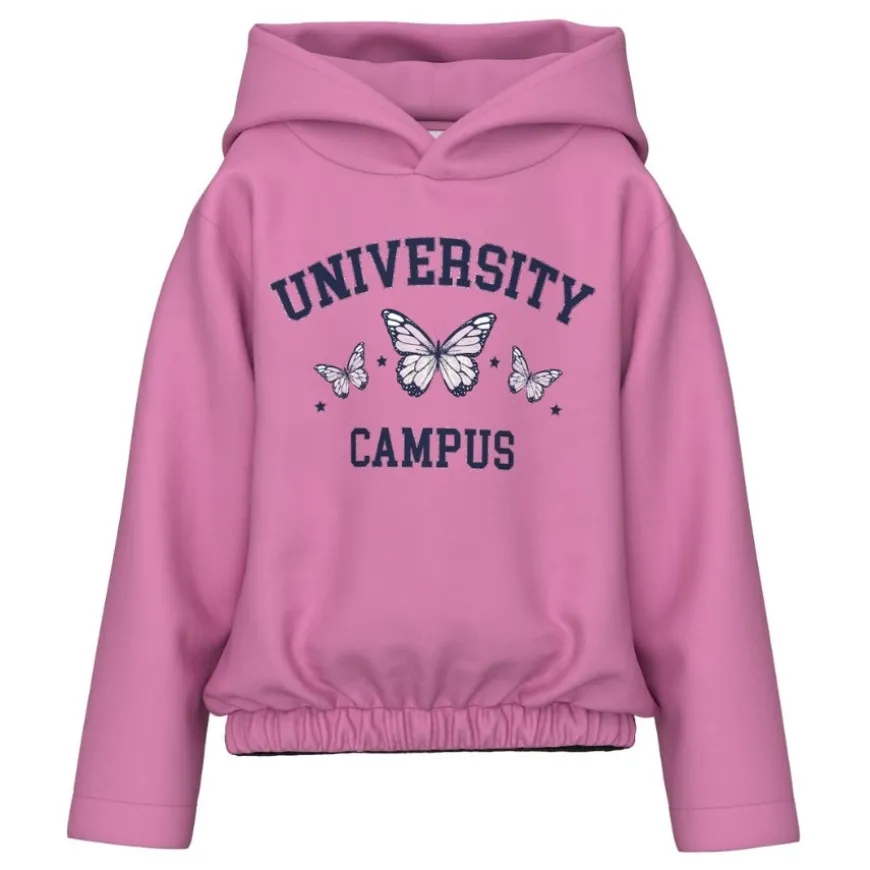 Sudaderas Name-it Nkfolanja Ls Short Loose Swe Wh Bru Pb