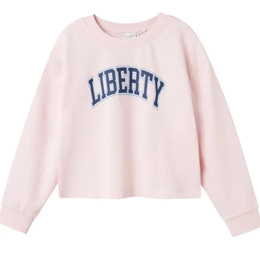 Sudaderas Name-it Nkfvanita Ls Short Boxy Sweat Unb