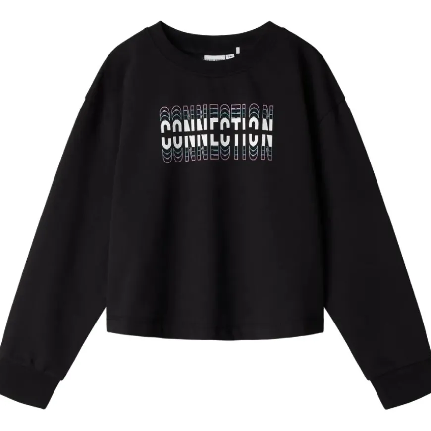 Sudaderas Name-it Nkfvanita Ls Short Boxy Sweat Unb