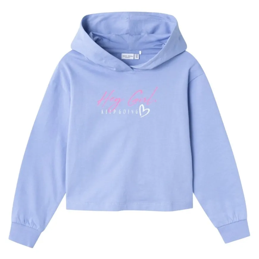Sudaderas Name-it Nkfvanita Ls Short Boxy Sweat Wh Unb