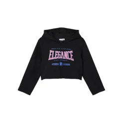 Sudaderas Name-it Nkfviala Ls Short Boxy Sweat Wh Bru N1