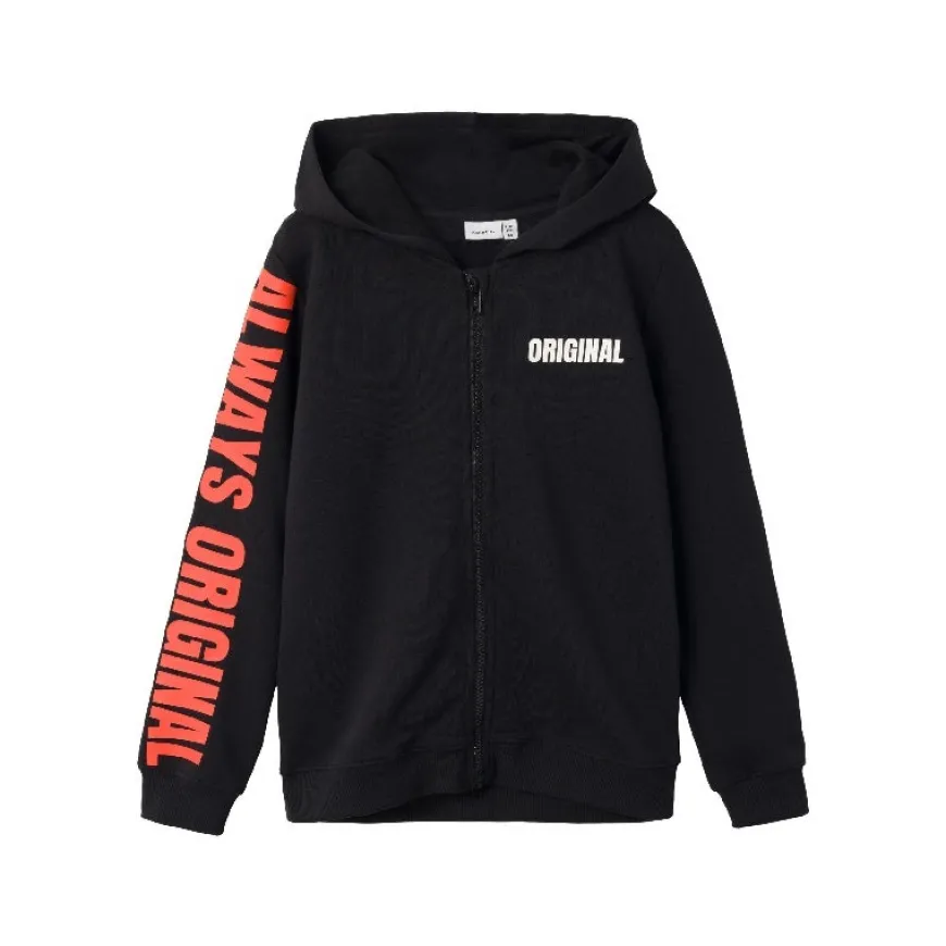 Sudaderas Name-it Nkmlucas Ls Sweat Card Wh Bru Box