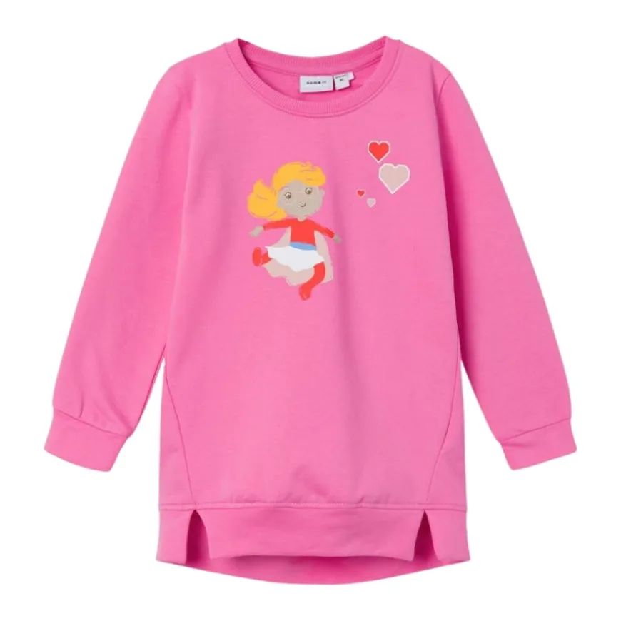 Sudaderas Name-it Nmfliva Sweat Tunic Box Bru