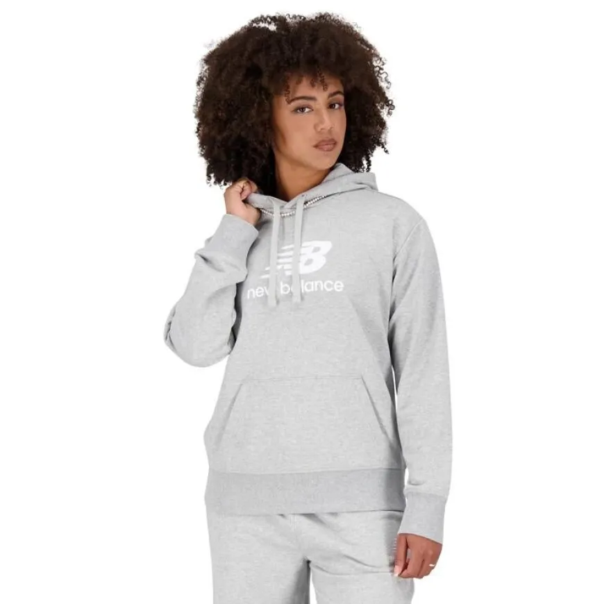 Sudaderas New balance Essentials Stacked Logo French Terry Hoodie