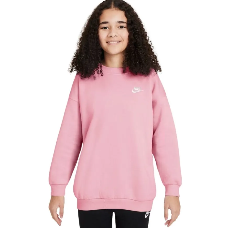 Sudaderas Nike G Nsw Club Flc Ovrszd Crew Lbr