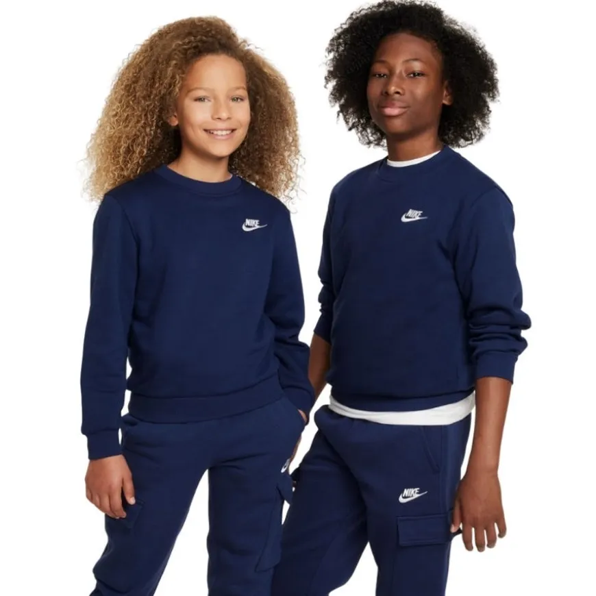 Sudaderas Nike K Nsw Club Flc Crew Ls Lbr