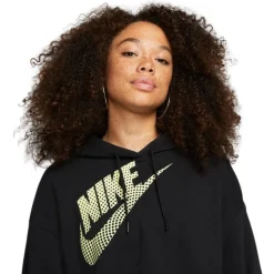 Sudaderas Nike W Nsw Flc Po Hoodie Crop Dnc
