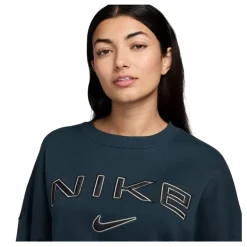 Sudaderas Nike W Nsw Phnx Flc Oos Logo Crew