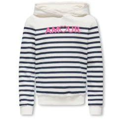 Sudaderas Only kids Kogadelle-Amour L S Stripe Hood Fr Swt