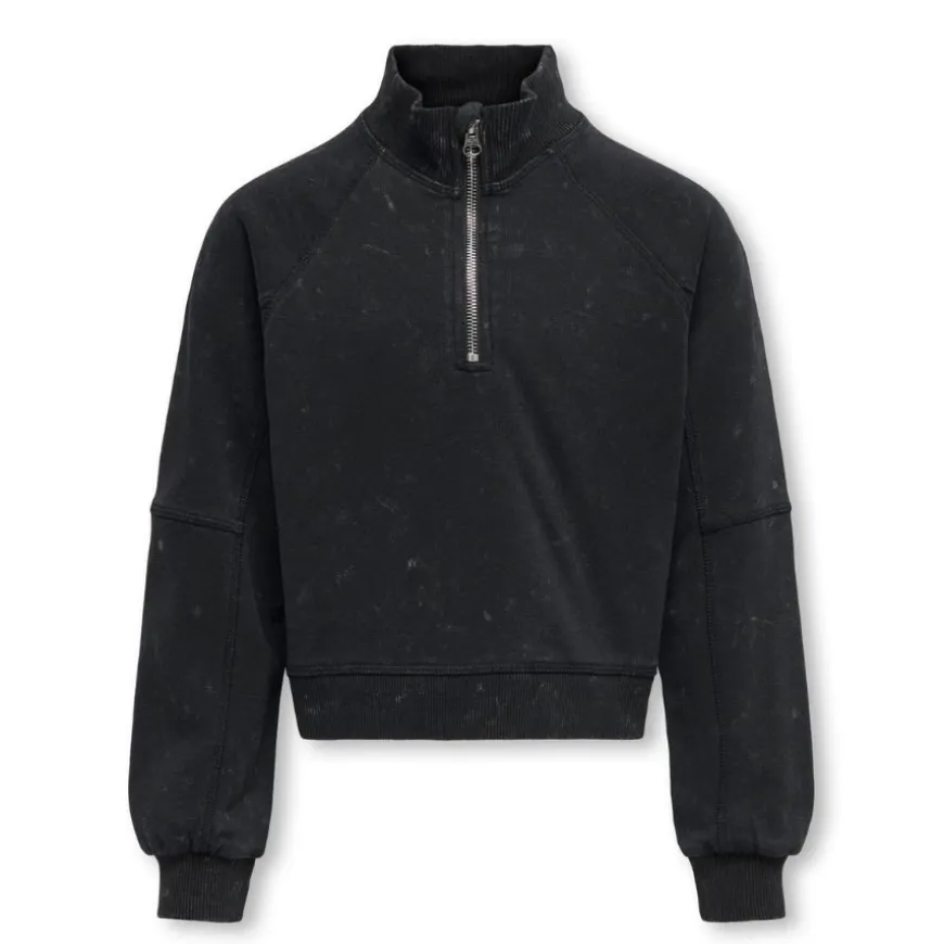 Sudaderas Only kids Kogdonna L S Half Zip Washed Ub Swt