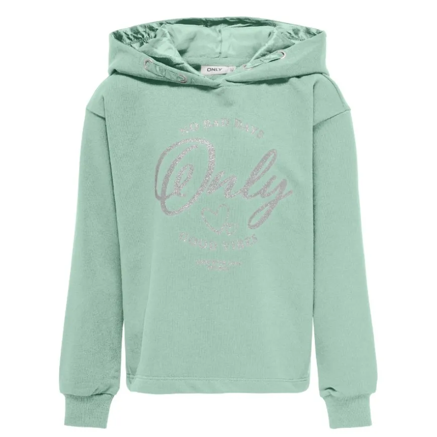Sudaderas Only kids N.U. Kogwendy Glitter Ls Hood Ub Swt Noos
