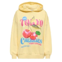 Sudaderas Only Onlelo L S Print Hood Box Swt