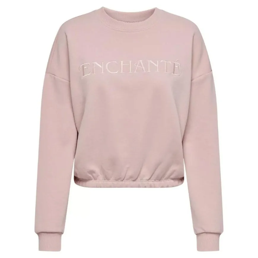 Sudaderas Only Onlida L S Emb O-Neck Box Ub Swt