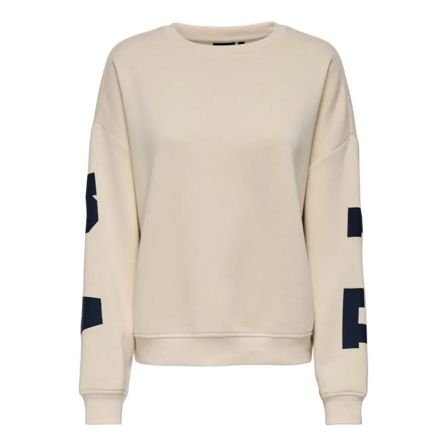 Sudaderas Only Onlsweat L S Back Sleeve Print Swt Noos