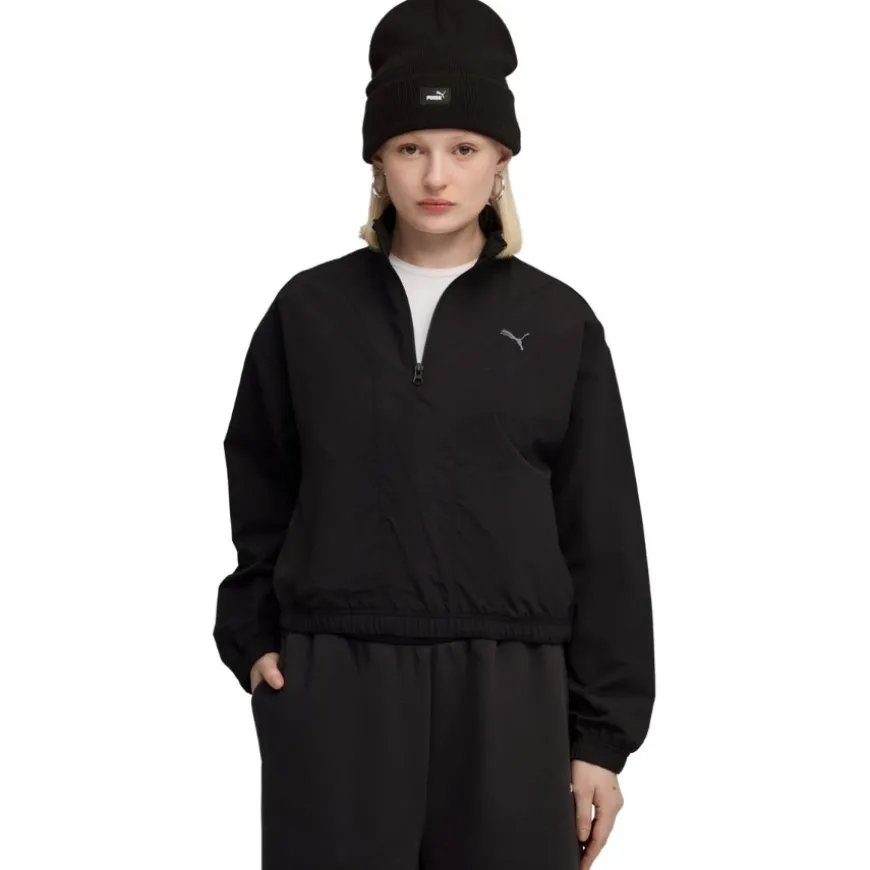 Sudaderas Puma Her Relaxed Woven Half-Zip Crew