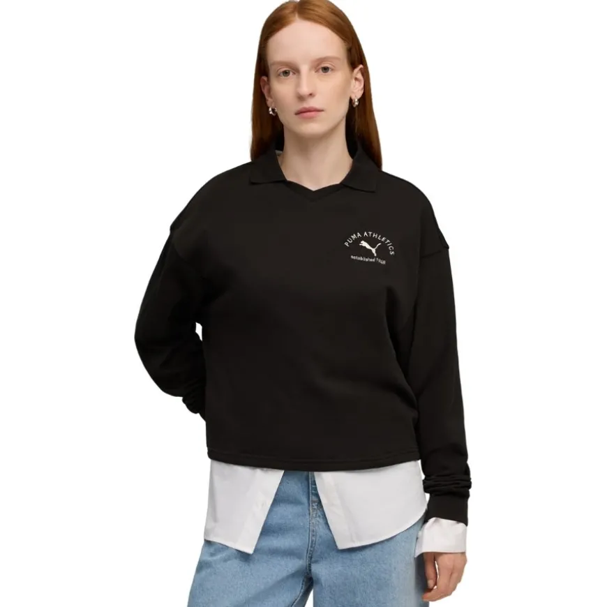 Sudaderas Puma Puma Class Comfort Short Polo Crew Tr