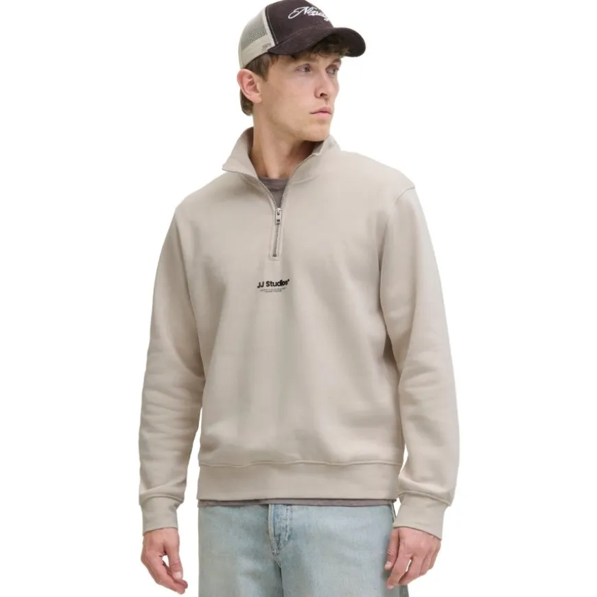Sudaderas Jack & jones Jjesoho Sweat Quarter Zip Hn Noos