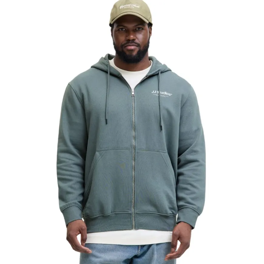 Sudaderas Jack & jones plus Jjesoho Sweat Zip Hood Noos Pls