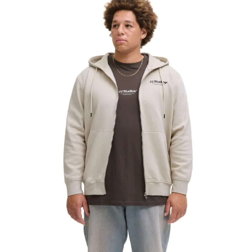 Sudaderas Jack & jones plus Jjesoho Sweat Zip Hood Noos Pls