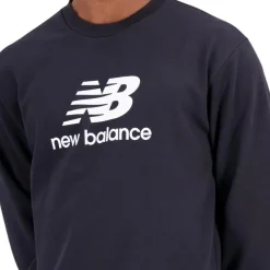 Sudaderas New balance Essentials Stacked Logo French Terry Crewneck