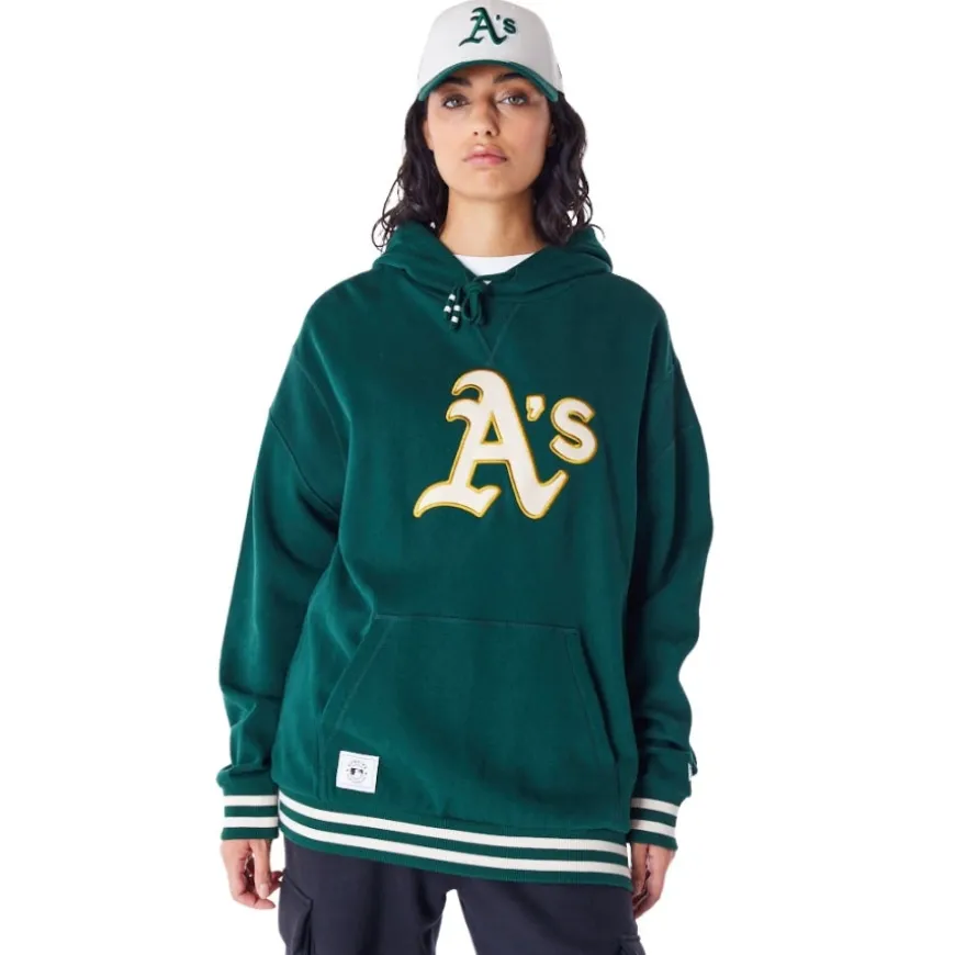 Sudaderas New era Mlb Rib Infill Os Hoodie Oakland Athletics Dkgltc