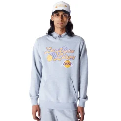 Sudaderas New era Script Po Hoodie Los Angeles Lakers Hgrcny