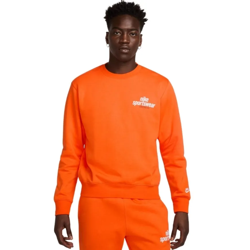 Sudaderas Nike M Nk Club Bb Crew Nsw Gfx