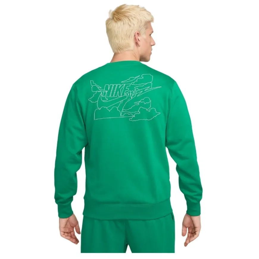 Sudaderas Nike M Nk Club Ft Crew Bolt
