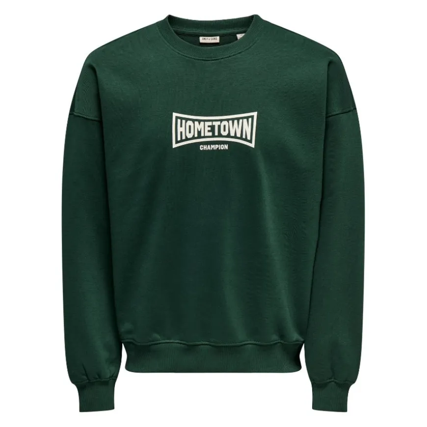 Sudaderas Only & sons Onsturner Varsity Vtg Crew Neck Sweat