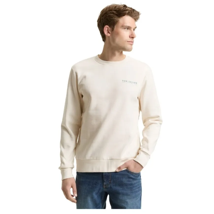 Sudaderas Tom tailor Printed Crew Neck Sweater