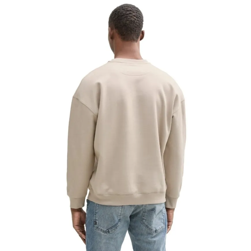 Sudaderas Tom tailor PromoFleece Relaxed Printed Crewneck Sweatshirt