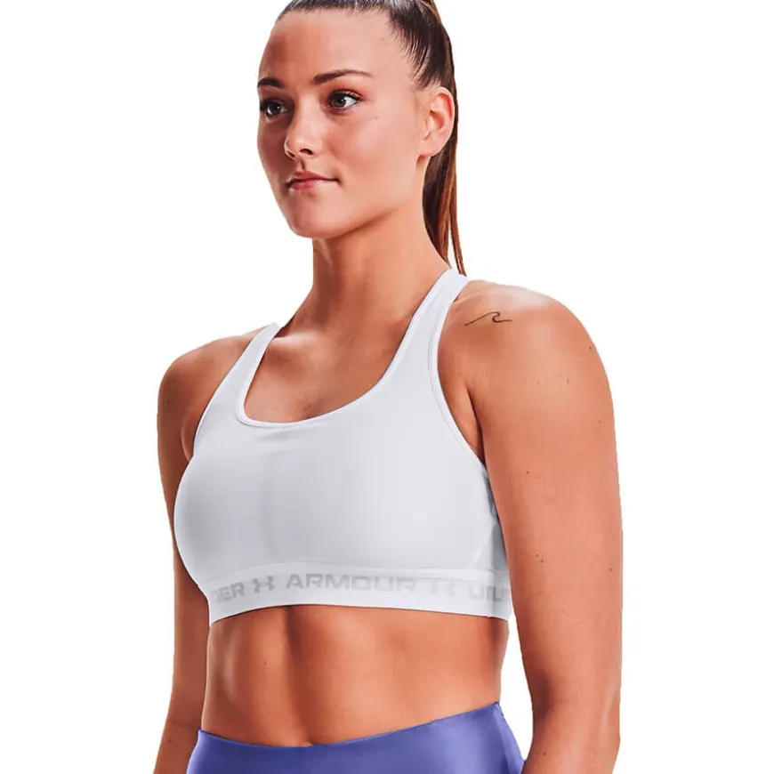 Sujetadores Under armour UA Crossback Low-WHT