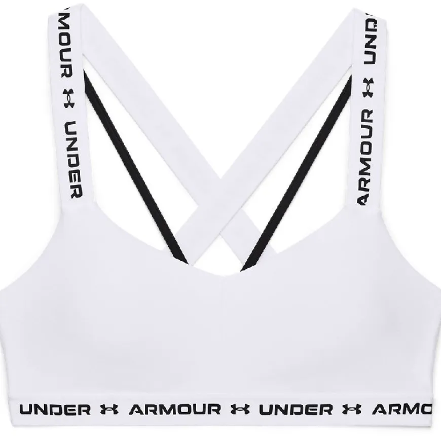 Sujetadores Under armour UA Crossback Low-WHT