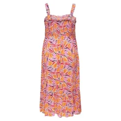 Vestidos Carmakoma Carsolveig Strap Smock Midi Dress Aop